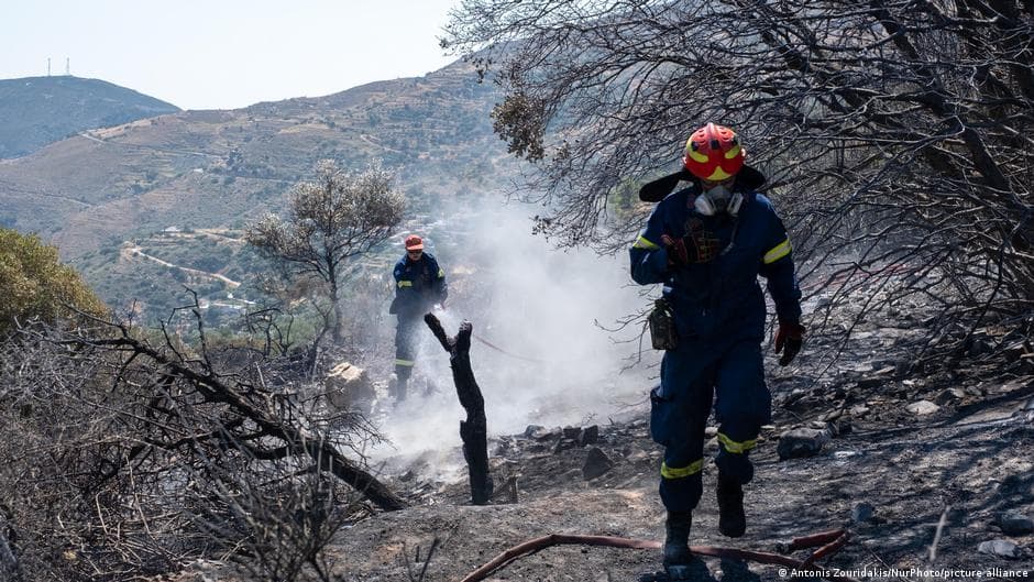 Wildfires Sweep Southern Europe: Two Killed as Firefighting Helicopters Collide Mid-Air Over Greece